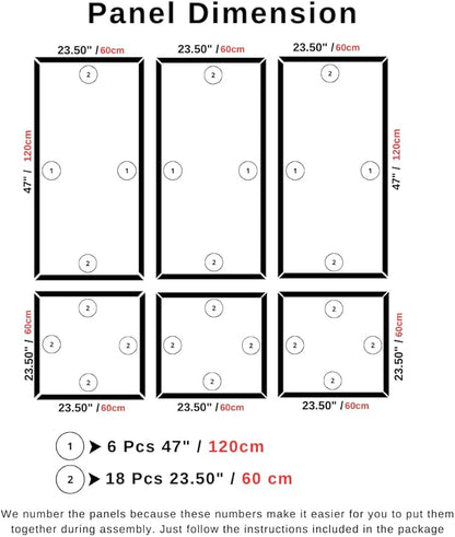 Peel and Stick Wall Molding Kit – Pre Cut Wainscoting Panels, DIY Molding Trim for Walls, Easy Install Accent Wall Kit, Peel and Stick Wainscoting Panels, Wainscoting Panels