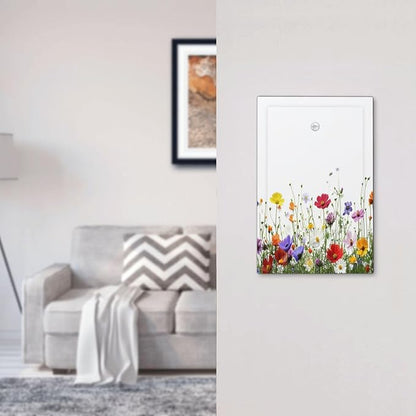 Light Switch Cover Plate Colorful Wildflowers Plant Floral Daisy 1 Gang No Device Blank Electrical Wall Plates Faceplate Decorative Switch Plate For Bed Room Living Room Decor