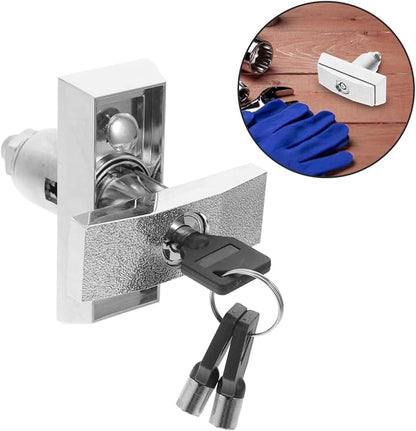 1set Zinc Alloy T-Type Water Vending Machine Lock with Key Lock for Arcade Snack Car Wash Machines Easy Installation Enhanced Security for Unmanned Equipment