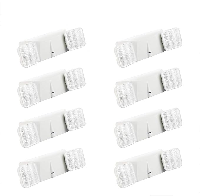 SPECTSUN 8 Pack LED Exit Emergency Light Combo with Battery Backup-US Standard Commercial Corded Emergency Exit Sign Lights for Home Power Failure,UL 924 Certified,Emergency Flash Lights