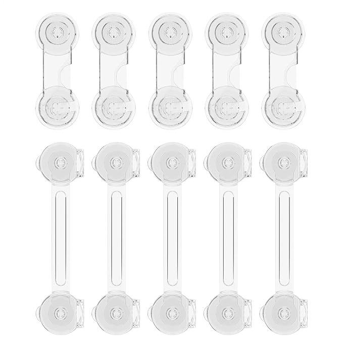 Child Proof Cabinet Latches - Child Proof Cabinet Safe With Safety Lock,Home Security No Drill For Small | For Kitchen Cabinet Drawer And Appliance