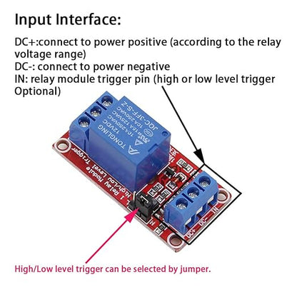 Relay Module with Optocoupler High/Low Level Trigger for Arduino (12, 12V Relay 1 Channel)