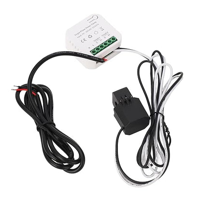 Smart Energy Monitor, Bidirectional Solar PV Grid Power Meter with 80A CT Clamp Sensor, for, Real Time Voltage Current Power Factor Monitoring