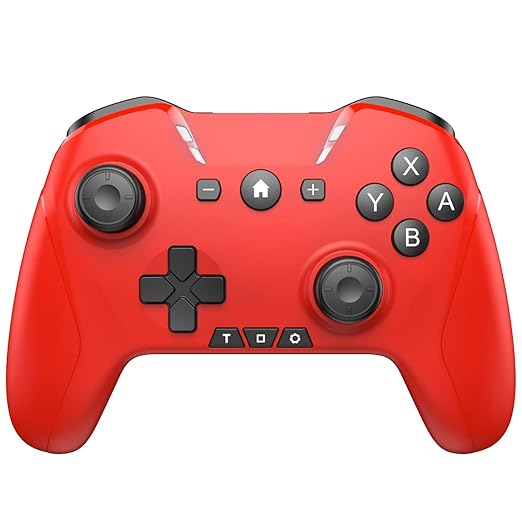 Bluetooth Controller for Switch/Mac/PC/Steam/Mobile Phone/iOS/Android//TV/iPad/Table/Apple Arcade MFi Games, switch pro controller wireless with Adjustable Dual Motion,Turbo,Macros,6-Axis,Wake Up for Black Myth: Wukong (Black) (Purple) (Red)
