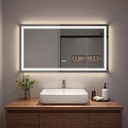 LED Bathroom Mirror with Lights, Wall Mirrors
