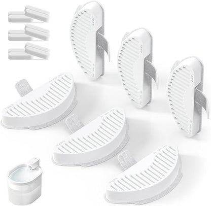 uahpet Official Water Fountain Filters Upgraded 6 Filters & 12 Sponges for 67oz/2L Automatic Pet Fountain