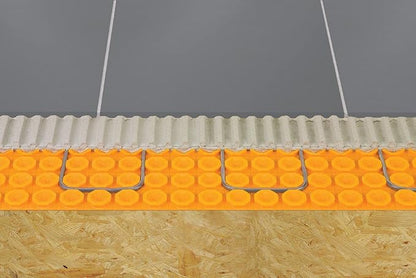 All-in-one Electric Radiant Floor Heating Kit 43 Sq Ft 120V with Smart WiFi Programmable Touchscreen Thermostat, Peel and Stick Heating Uncoupling Membrane, Underfloor Heating Cable