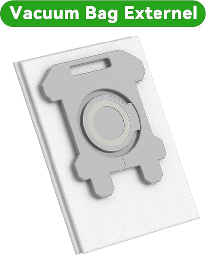 12 Pack Dirt Disposal Bags Compatible with Robotic Vacuum Cleaner i3, i3+, i7, i7+, i8, i8+, i4, i4+, i1, i1+, i6, i6+, j7, j7+, s9, s9 Plus, i & s j Series Vacuum Bags Bin Bags Replacement Parts