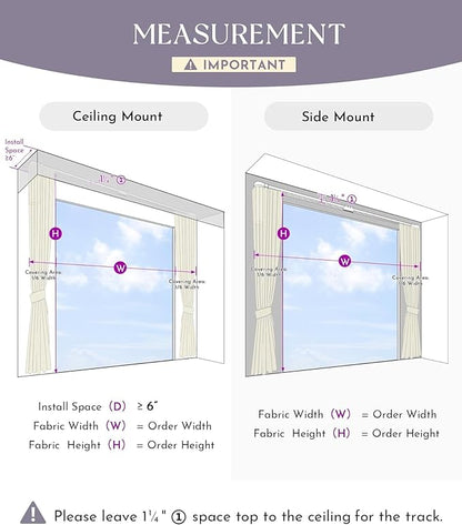 Graywind Hardwired Smart Curtains Compatible with Alexa Google Remote Control Motorized Drape for Sliding Door One-Way or Split Draw, Custom Width to 220" (Cloud Series)