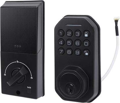 Smart Deadbolt Door Lock with Digital Electronic Keypad, Alloy Construction, 2 Keys - Auto Locking, Virtual Password Security, Suitable for Home Apartment Villa