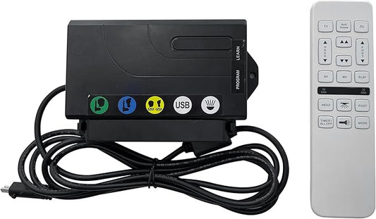 Uetmulik Adjustable Bed Richmat Non-Universal Wireless HJH55 Remote and HJC18 Control Box Replacement