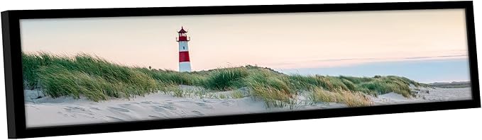 Americanflat 8x36 Picture Frame with Polished Plexiglass - Signature Collection - Gallery-Style Frames Made of Engineered Wood - Photo Frame for Wall Display - Black