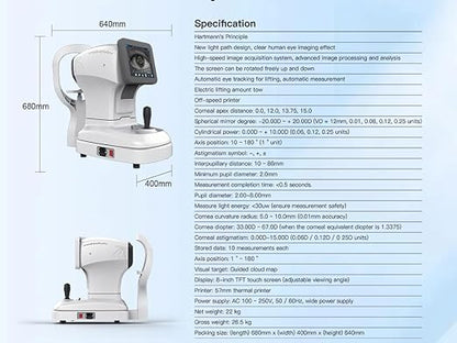 Autorefractor Refractometer Auto Refractor Optometry Ophthalmic Instrument ARK-4000 Autorefractor Keratometer CE Certification