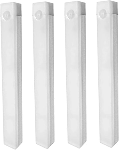 Under Cabinet Lighting 4Pcs LED Dimmable Magnetic Motion Sensor Light Indoor 8 Inch Rechargeable Portable Cordless Lamp for Kitchen Stairs Bedroom RV Dorm