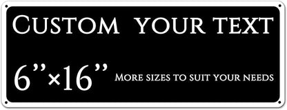 custom street sign,Custom Sign, Aluminum Weatherproof Metal Sign Multiple Sizes, custom office door signs, Business, Workplace, office, Home, Delivery Signs(6 * 16 Inch)