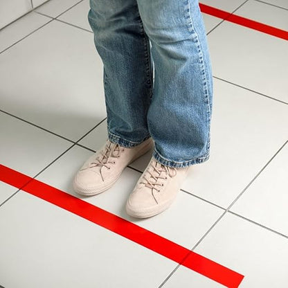 GTSE 2 inch x 108 ft Orange PVC Vinyl Floor Tape, Safety Marking Tape, 6 mil Thick, Suitable for Dance Floors, Gyms, Warehouses, Sports Facilities