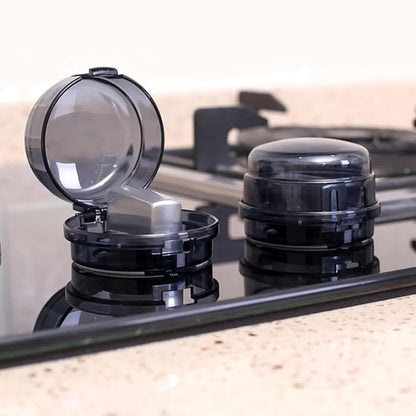 Stove Knob Safety Covers, 6PCS Gas Stove Knob Locks, Heat-Resistant Covers, Easy to Install Oven for Child SafetyStove Safety