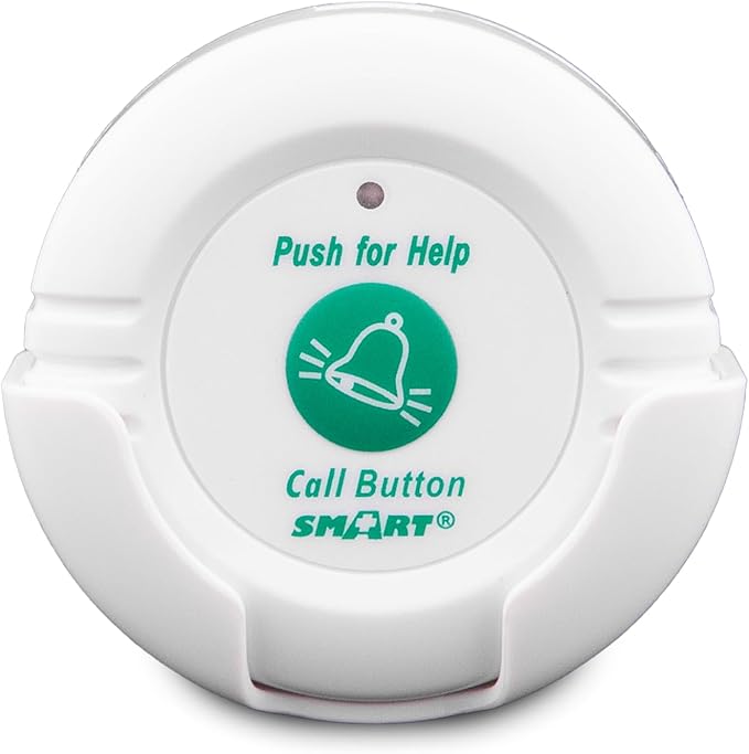 Smart Caregiver Wireless Monitor with 2 Nurse Call Buttons - Cordless Monitor with Two Call Buttons Alerts Caregiver up to 300 ft Away - Know When They Need Help! (Two Call Button to Pager)