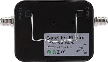 Pissente Satellite Signal Meter, Satellite Finder Meter Satellite Detector Digital Screen 0.95GHz-2.15GHz 0.2 dB Sensitivity 7dB for Easy Antenna Adjustment with dB Level Control