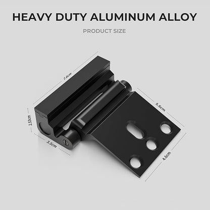 5Pack Home Security Door Reinforcement Lock Childproof, Door Locks for Kids Safety, Door Lock Latch Stopper for Front Door Inside Top of Door, Aluminum Construction Finish