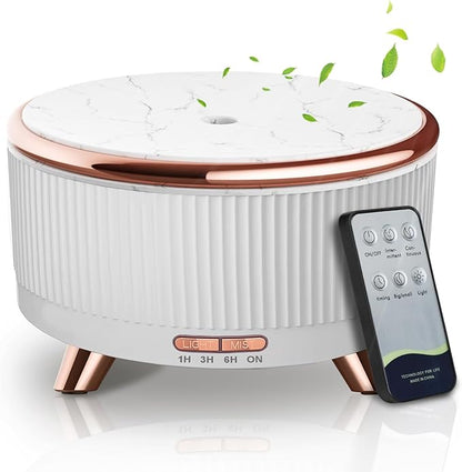 Diffusers for Essential Oils Humidifiers 500ML, Essential Oils Large Room Aromatherapy Diffuser,7 Colors Lights 3 Mist Modes with R/C for Home Office