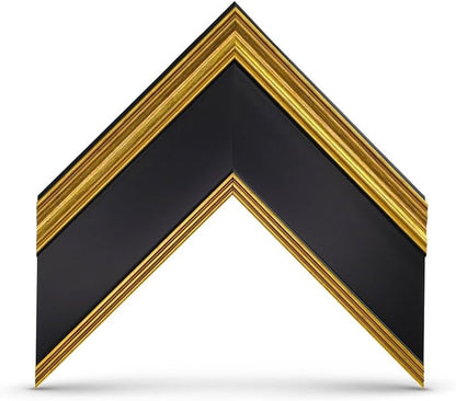 Antique Gold & Black 55" Premiere Deco TV Frame - Compatible ONLY with Samsung The Frame TVs (Fits 2021-2025, LS03A, LS03B, LS03C, LS03D, LS03FA)