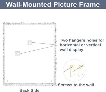 5x7 Picture Frames, Refined Crystal-Clear Acrylic Photo Frame, Wall & Tabletop Display Frames, Modern Floating Style for Home Office Decoration, Transparent (1 Pack)