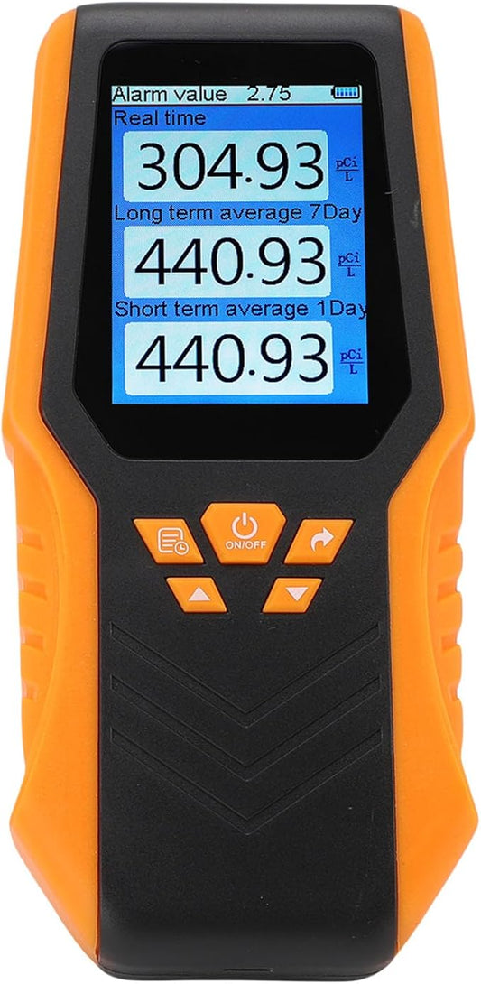 Aramox Radon Detector Digital Readings Portable Monitor for Home Office School, LCD Display, Rechargeable Battery, Easy Monitoring and Versatile Usage