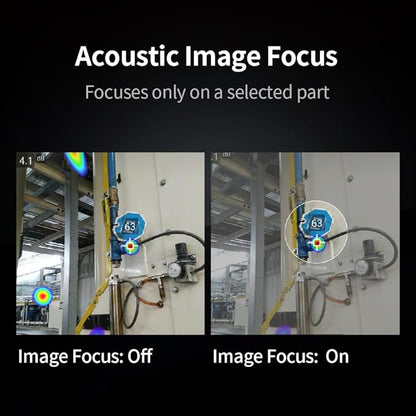 TD2 Acoustic Imager,64 MEMS Digital Microphones,Industrial Acoustic Imaging Camera,Compressed Air Leak Detection,66°×52°FOV,13 Megapixel,2~100kHz Frequency Range, 3.5" Touch Screen