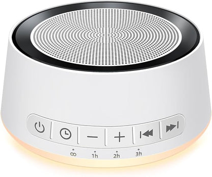 Sound Machine White Noise Machine with 30 Soothing Sounds 12 Colors Night Light Sleep Machine for Baby Kids Adults Brown Nosie Machine Pink Noise Machine with 32 Volume Levels for Office Home Travel