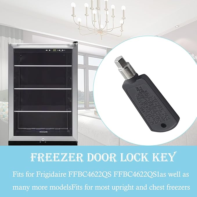 5304485424 Freezer Door Lock Key | Direct Replacement for Frigidaire FFBC4622QS/FFBC4622QS1 Wine Cellars | Fits AP5331004, 2211112, AH3506557, PS3506557