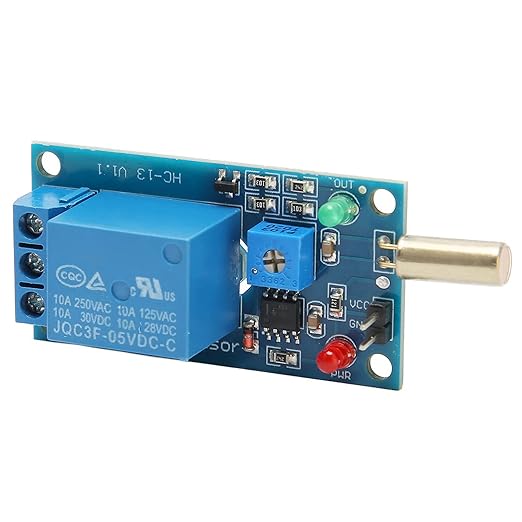 Tilt Angle Sensor, Tilt Sensor Module, DC 5V Tilt Sensor Module 45 90 Degree Angle Relay Alarm Board, Tilt, Electroniccomponents