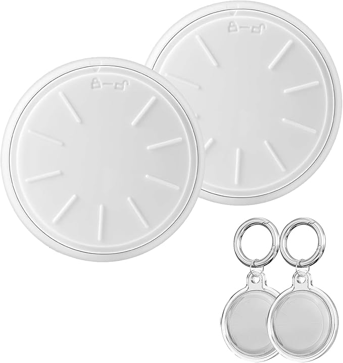 Air Tracker Tags-2 Pack, Item Tracker with Waterproof Case for Your Keys, Wallet etc, Luggage Tracker Works with Find My APP (iOS Only)
