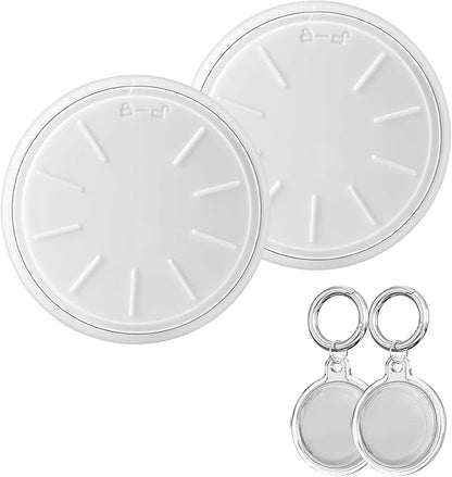 Air Tracker Tags-2 Pack, Item Tracker with Waterproof Case for Your Keys, Wallet etc, Luggage Tracker Works with Find My APP (iOS Only)
