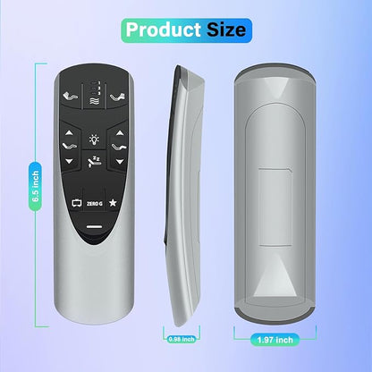 for Tempur-Pedic RF358A RF502A Remote Control for Ergo or Ergo Extend Adjustable Bed Base JDLK.33.01.18（Silver）