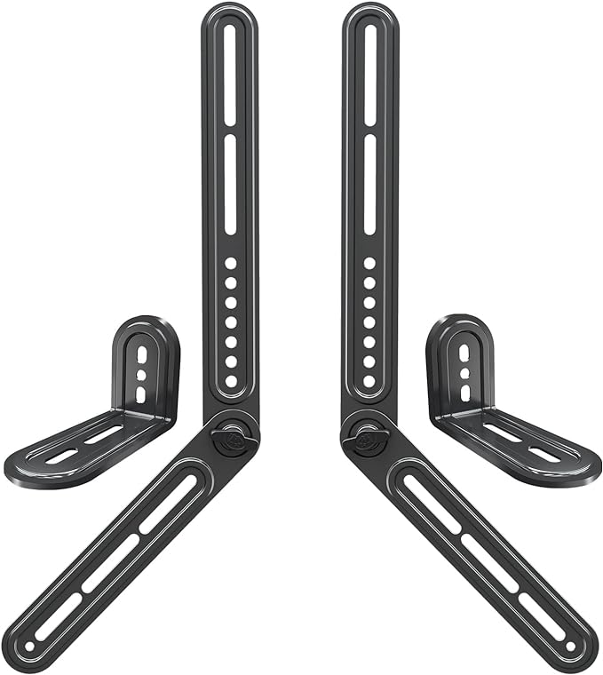 Mounting Dream Soundbar Mount Fits Most Sound Bars Up to 15 lbs, Mounting Soundbar Above or Under TV, Sound Bar Mounting Brackets for TV, Sound Bar Mount with Detachable Extension Plates MD5422
