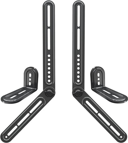 Mounting Dream Soundbar Mount Fits Most Sound Bars Up to 15 lbs, Mounting Soundbar Above or Under TV, Sound Bar Mounting Brackets for TV, Sound Bar Mount with Detachable Extension Plates MD5422