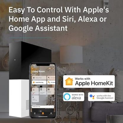 Abode 8 Piece Wireless Smart Security System - Works with Apple HomeKit, Z-Wave and Zigbee Devices - Expandable to Protect Your Whole Home - Easy DIY Installation - Optional Professional Monitoring