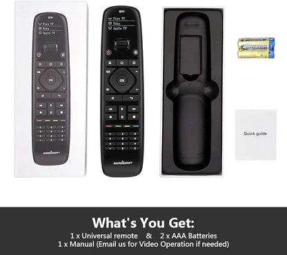 SofaBaton U1 Universal Remote with OLED Display and Smartphone APP, All in One Universal Remote Control for up to 15 Entertainment Devices, Compatible with Smart TVs/DVD/STB/Projector so on