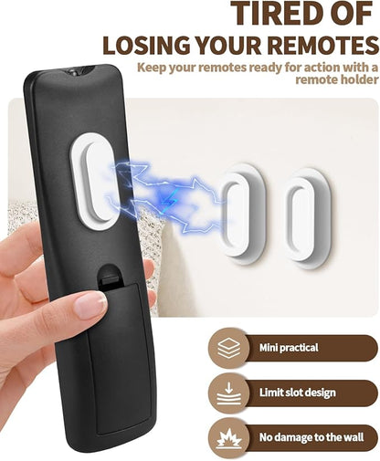 6 Pack Magnetic Remote Control Holder – Upgraded Silicone Magnetic Wall Mount for TV, Fan & Air Conditioner Remotes – Self-Adhesive, No-Drill Remote Control Holder Wall Mount