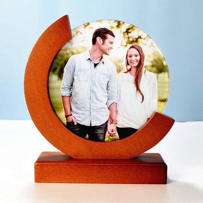 FANF&YKPY Personalized Crystal Custom Color Pictures - Crystal Photo Frame, Birthdays, Wedding Anniversaries gift for her, Wedding Gifts, for Girlfriends, Husbands,Wife,Friends,Parents