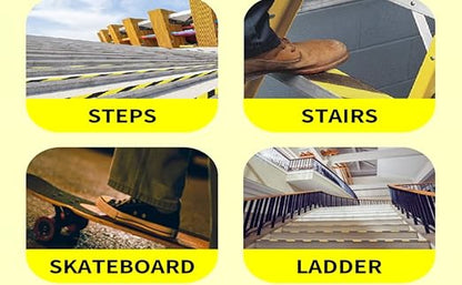 TAPEBEAR Grip Tape Anti Slip Traction Tape 3 Inch x 60Ft, Non Slip Tape Waterproof Heavy Duty Safety Tape for Indoor Outdoor Steps Stairs Treads, Strong Grip