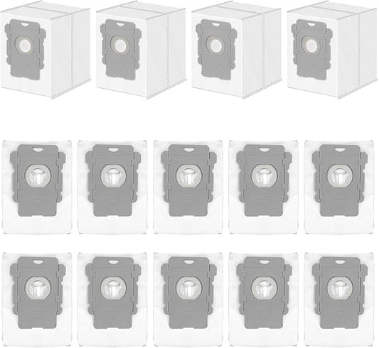 14 Pack Replacement Vacuum Bags Compatible with iRobot Roombai7, i7+, i8+, i3+, i4+, i5+ i6, i6+, j5, j5+, j6+, j7, j7+, j8+, j9, j9+, s9, s9+, i &s& j Series Clean Base Automatic Dirt Disposal Bags