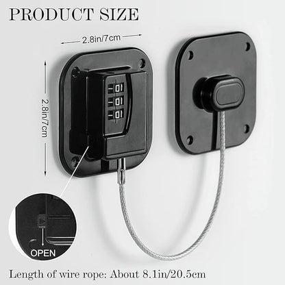 Refrigerator Lock Fridge Locks for Kids Keyless Child Safety Cabinet Locks for Cabinets Closets Drawers Window Electrical Appliances