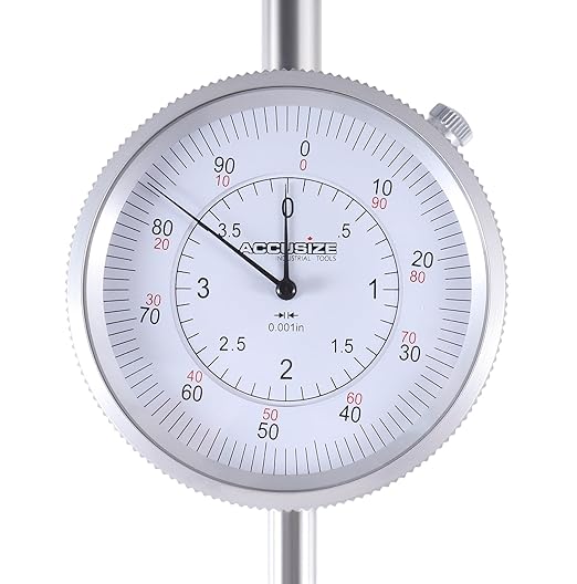 Accusize Industrial Tools - 0-4'' x 0.001'' Dial Indicator with Back Lug, P900-S105