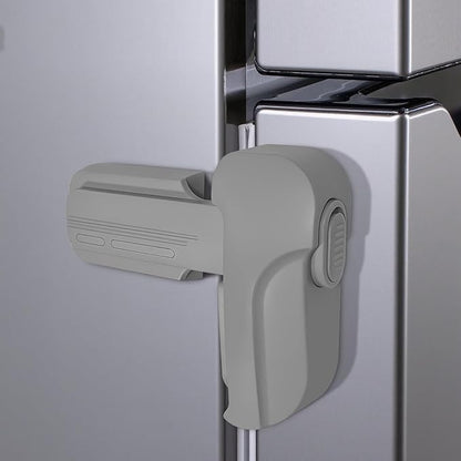 Fridge Lock for Kids, Childproof Refrigerator Door Lock, Fridge Latch with 3M Adhesive, Freezer Locks Automatically Closed, No Drill No Screw, More Security for Kids/Pets (2 Pack, Gary)