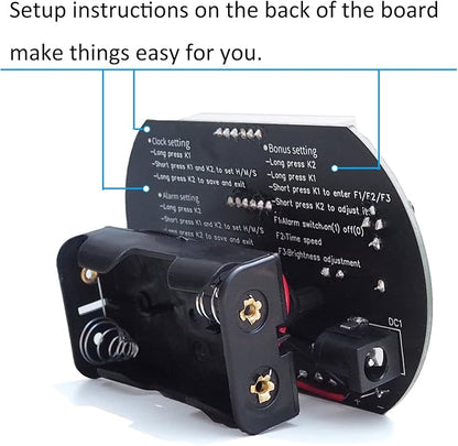 4-Digit Digital Clock Soldering Project Kit for Learning Practicing Teaching Electronics, Great STEM Project and Gift