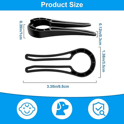 Gas Stove Knob Lock for Kids & Pets Safety,Gas Knob Lock to Effectively Prevent Accidental Touch,Easy to Install,Reusable PP Material,Fits Most Kitchen Sizes（BLACK,6PACK）