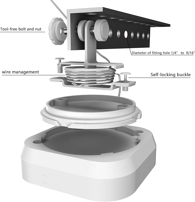Zwolf No-Drill Mount Bracket for Chamberlain Garage Door Opener Damage-Free Installation Mount for Smart Garage Control ( MYQ-G0401-ES) Double-Sided Tape for Chamberlain MYQ-G0402 Garage-Door-Sensors