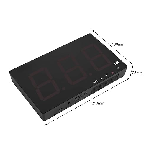 SW-525B Digital Sound Meter Noise Decibel Tester with 9.6 LCD Display Alarm Function Data Storage USB for Factories Offices Theaters